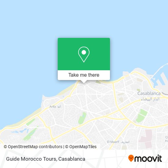 Guide Morocco Tours map