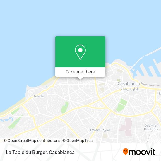 La Table du Burger map