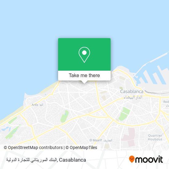 البنك الموريتاني للتجارة الدولية map