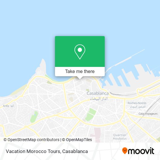 Vacation Morocco Tours map