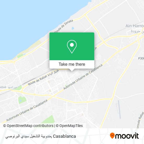 مندوبية التشغيل سيدي البرنوصي map