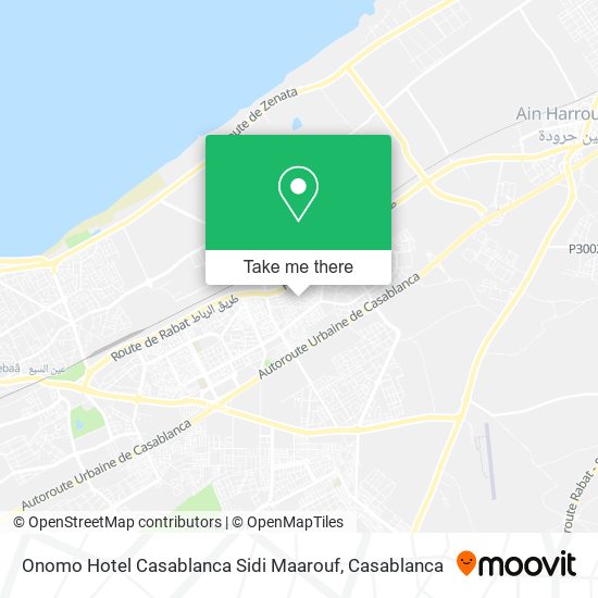 Onomo Hotel Casablanca Sidi Maarouf map