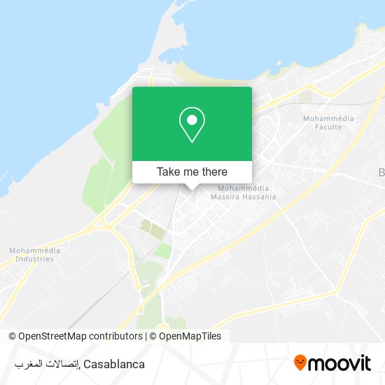 إتصالات المغرب map