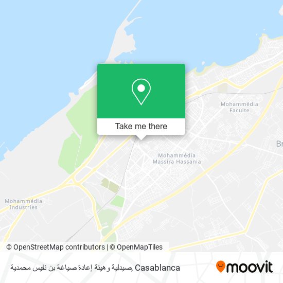 صيدلية وهيئة إعادة صياغة بن نفيس محمدية map