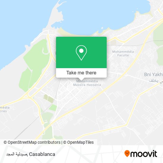 صيدلية المجد map