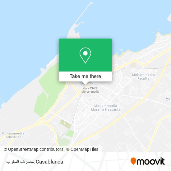 مصرف المغرب map