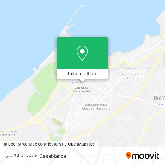 عيادة جراحة العظام map