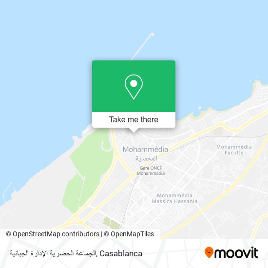 الجماعة الحضرية الإدارة الجبائية map