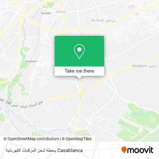 محطة شحن المركبات الكهربائية map