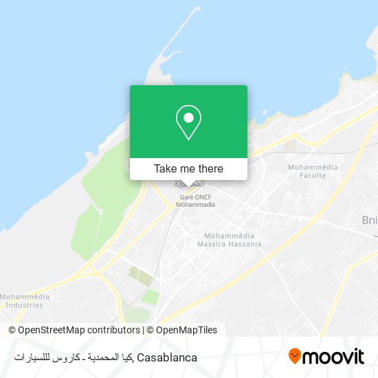 كيا المحمدية ـ كاروس لللسيارات map