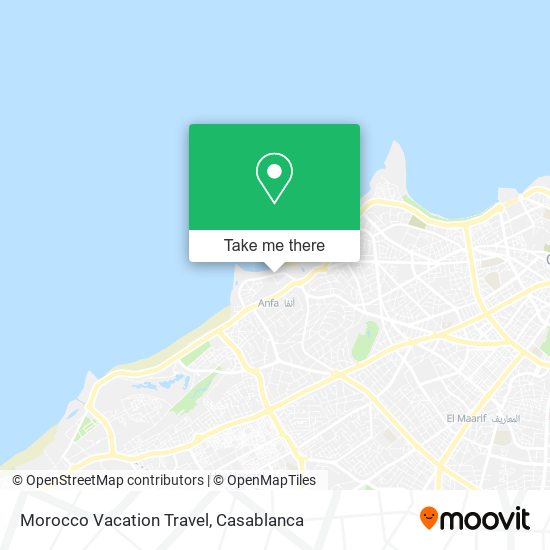 Morocco Vacation Travel map