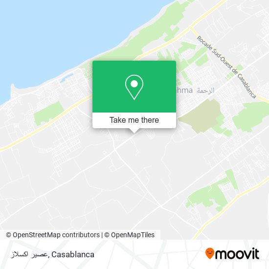 عصير اكسلاز map