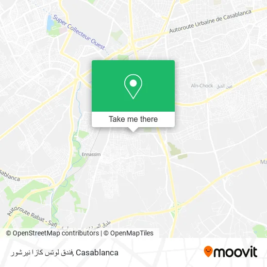 فندق لوتس كازا نيرشور map