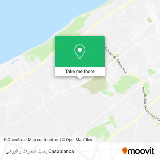 غسيل السيارات و الزرابي map