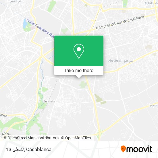 الشاطئ 13 map