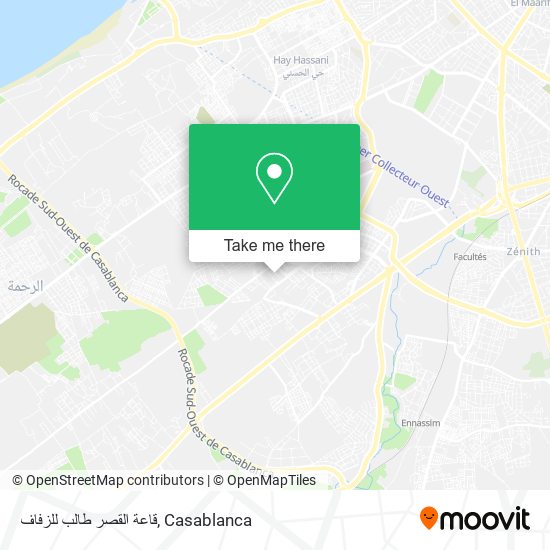 قاعة القصر طالب للزفاف map