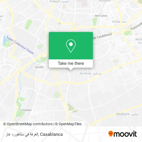 الغرفة في ستانفورد غاز map