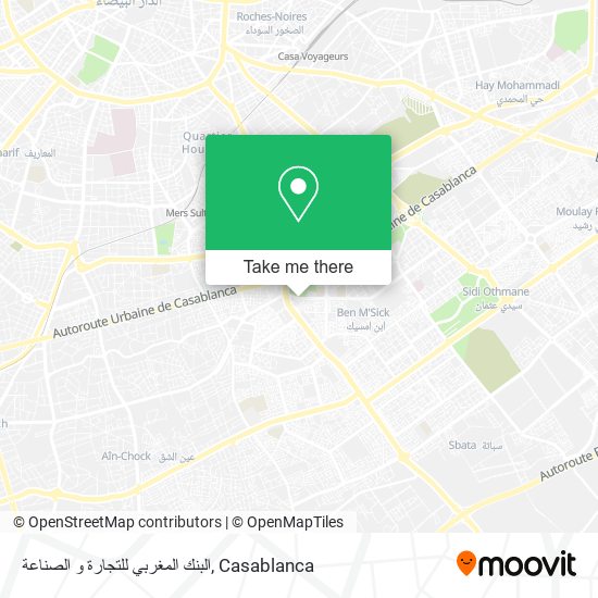 البنك المغربي للتجارة و الصناعة map