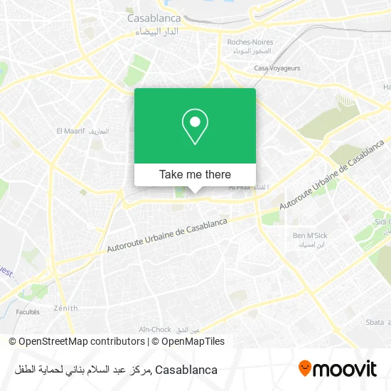 مركز عبد السلام بناني لحماية الطفل map