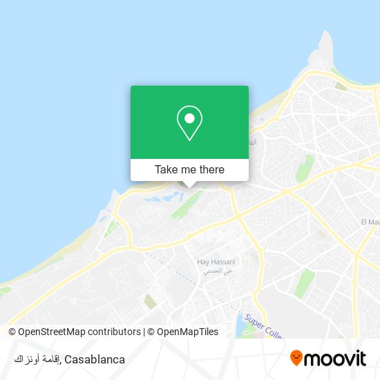 إقامة أونزاك map