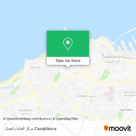 مركز العناية والجمال map