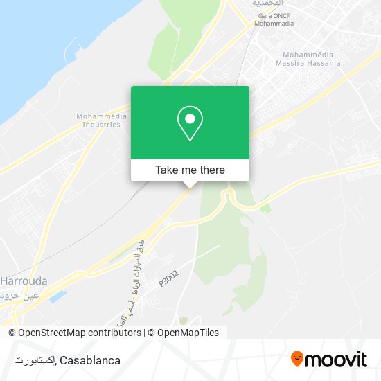 إكستابورت map