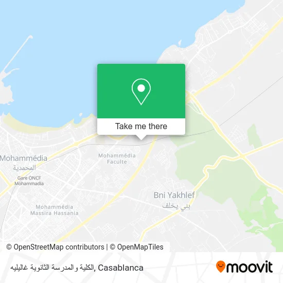 الكلية والمدرسة الثانوية غاليليه map