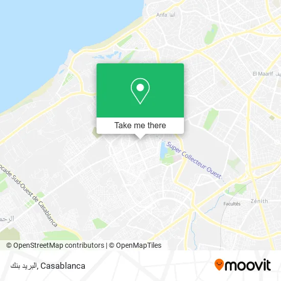 البريد بنك map