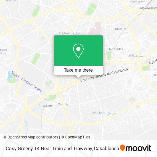 Cosy Greeny T4 Near Train and Trawway map