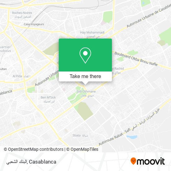 البنك الشعبي map
