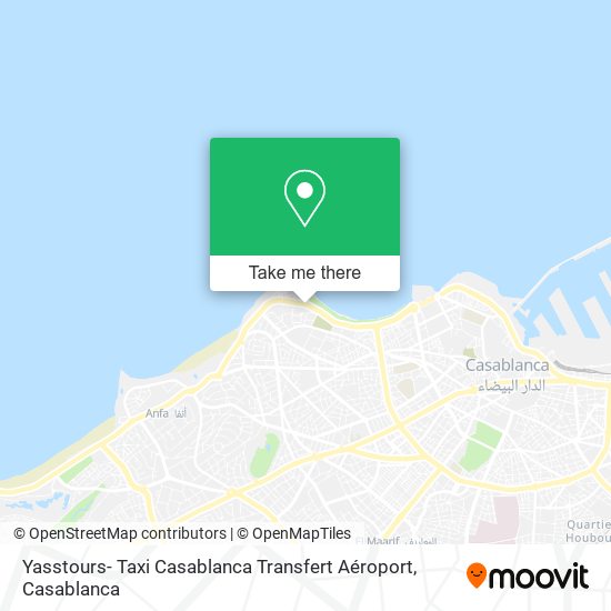 Yasstours- Taxi Casablanca Transfert Aéroport map