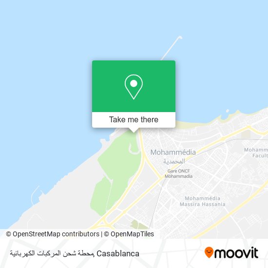 محطة شحن المركبات الكهربائية map