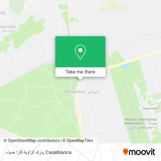 بارك الزاوية كازا ضياء map