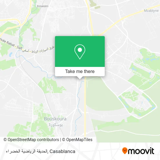 الحديقة الرياضية الخضراء map