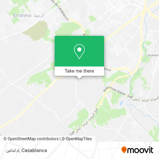 ام لبنانين map