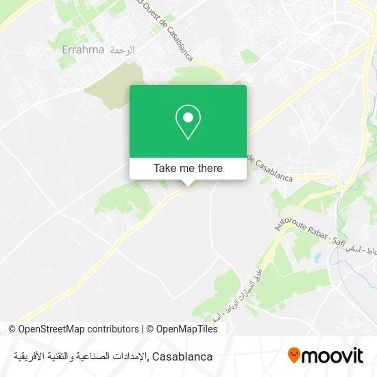 الإمدادات الصناعية والتقنية الأفريقية map