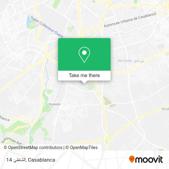 الشاطئ 14 map