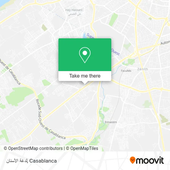 لدغة الأسنان map