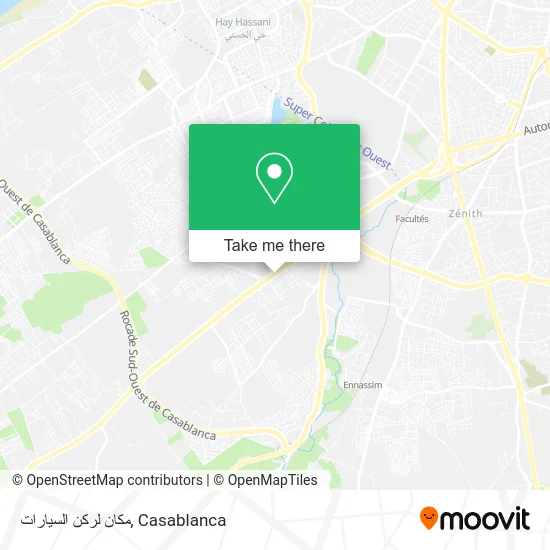 مكان لركن السيارات map