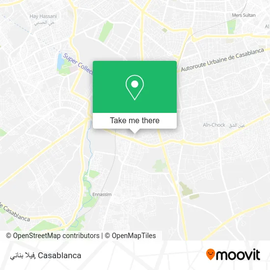 فيلا بناني map