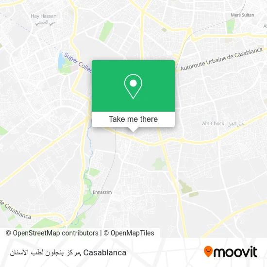 مركز بنجلون لطب الأسنان map