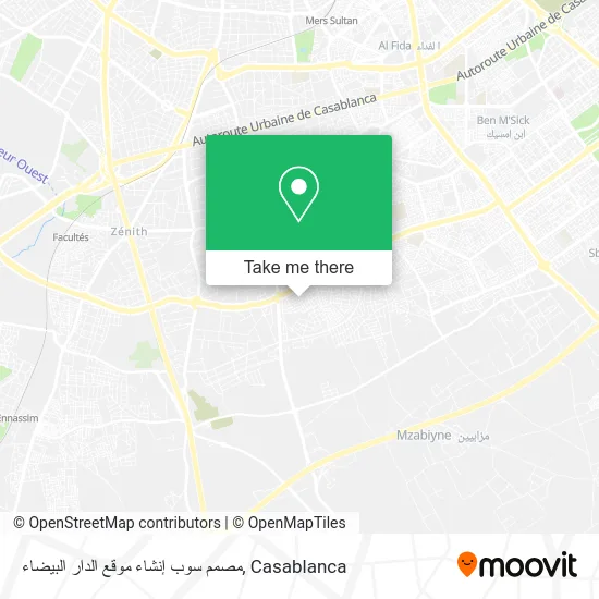 مصمم سوب إنشاء موقع الدار البيضاء map