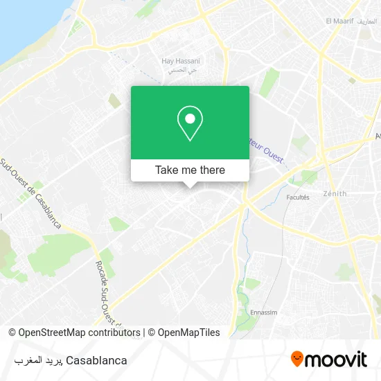بريد المغرب map
