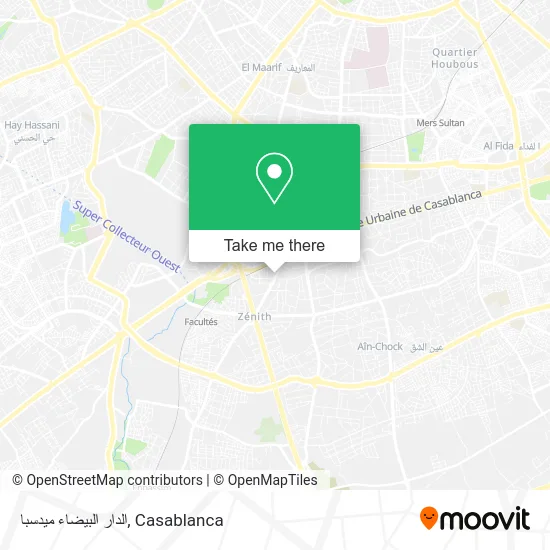 الدار البيضاء ميدسبا map