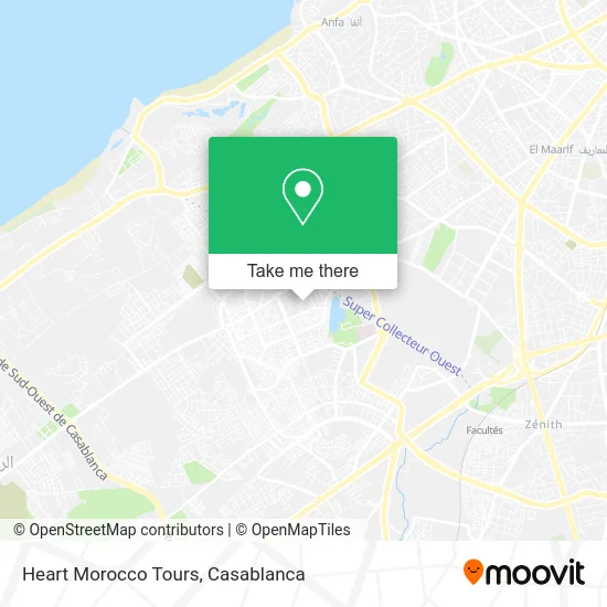 Heart Morocco Tours map