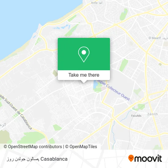 صالون جولدن روز map