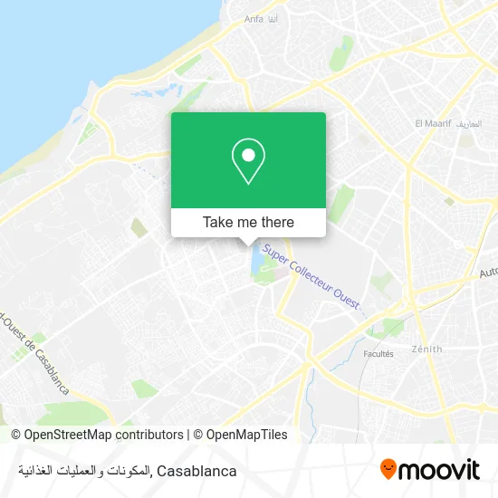 المكونات والعمليات الغذائية plan