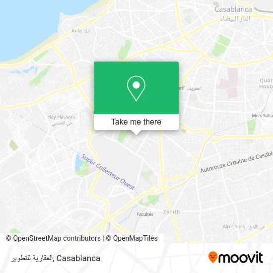 العقارية للتطوير map