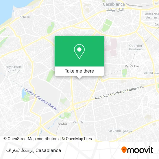 الوسائط الجغرافية map