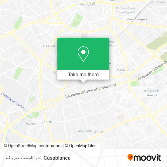 الدار البيضاء معروف map